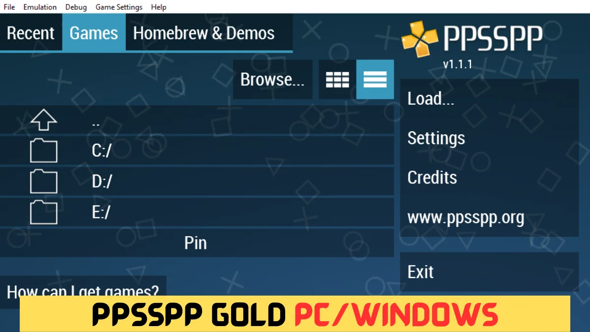 PPSSPP Gold PC Download Windows